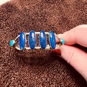 Jay King Lapis/Turquoise Cuff
